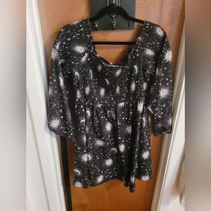 Shein 4XL (US 2XL) Constellation drop shoulder dress